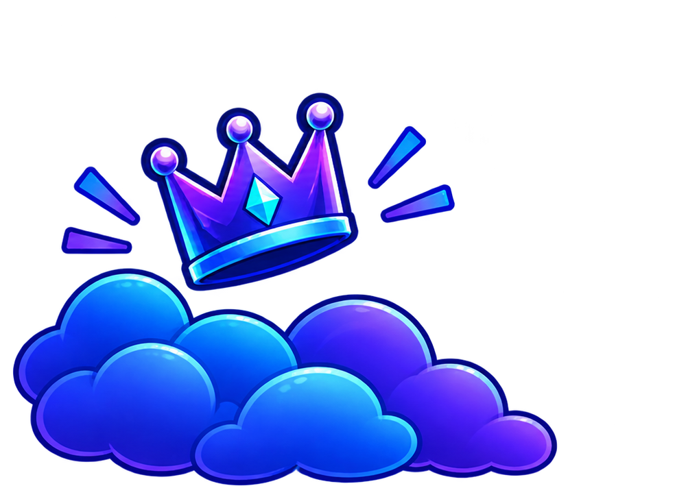 Hero Banner Left (Crown & Clouds)